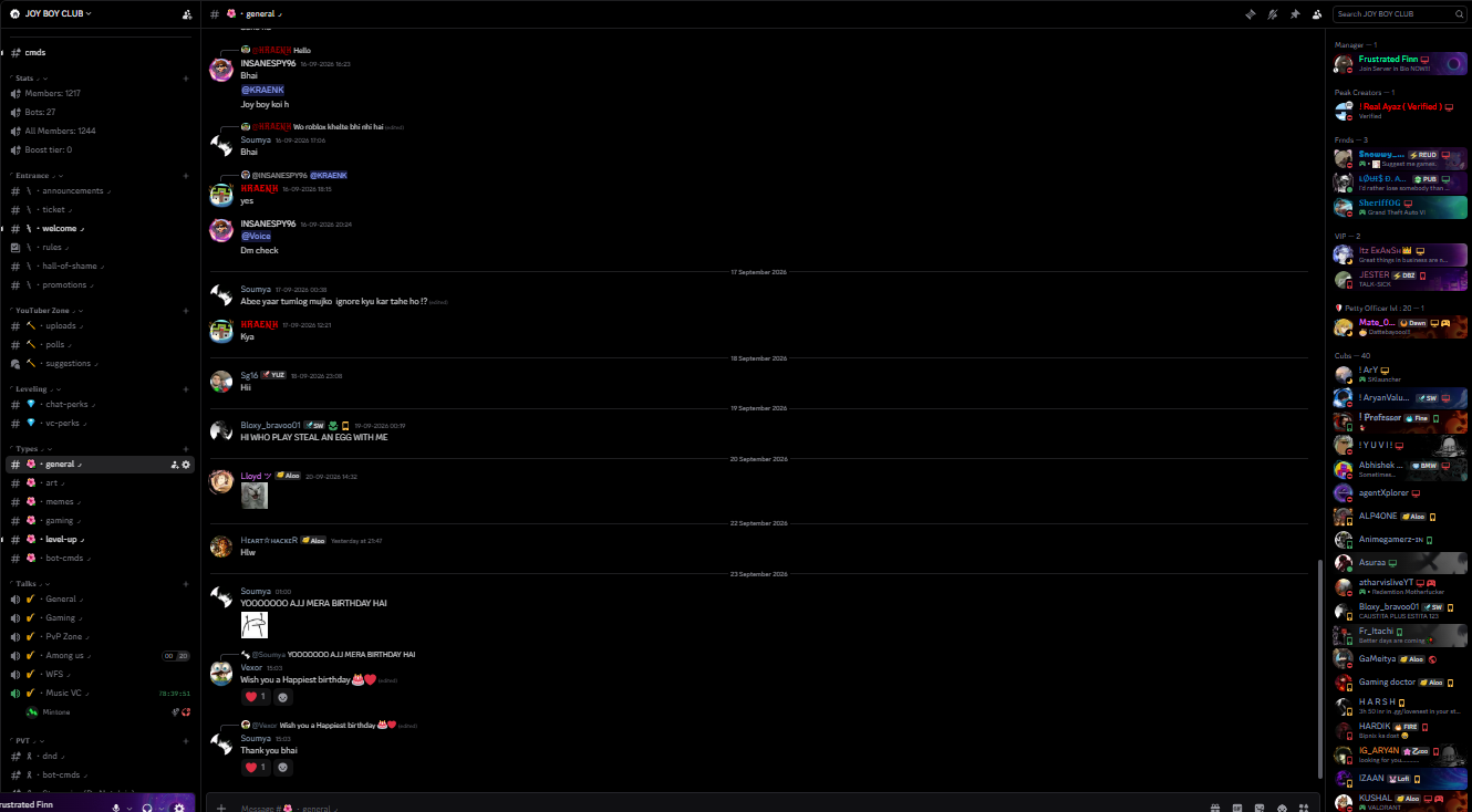 Discord infrastructure project